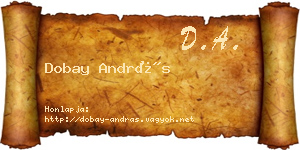 Dobay András névjegykártya